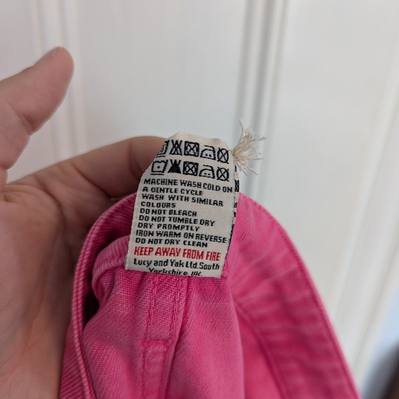 Lucy & Yak pink cut off shorts - Picture 4 of 5